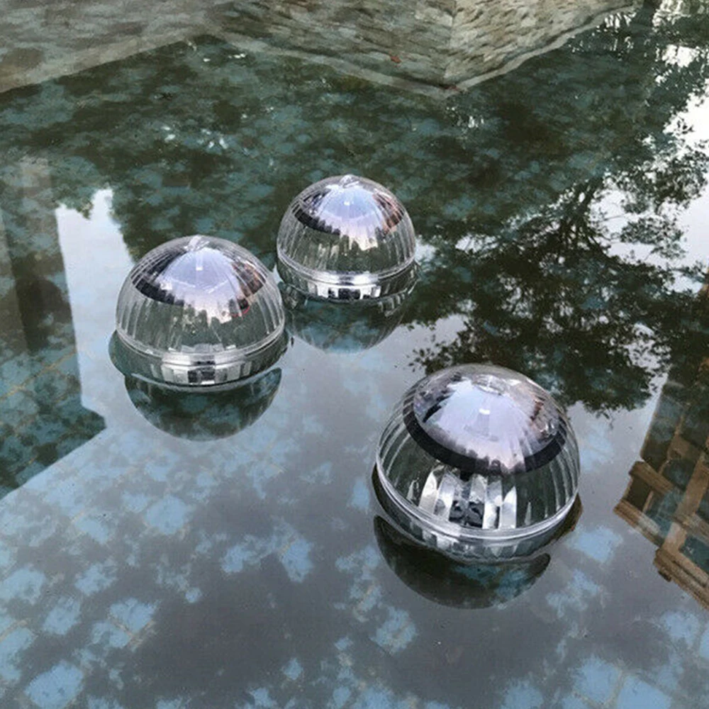 Imagem -03 - Solar Floating Pond Luz Impermeável Led Solar Glow Ball Lamp Decoração para Piscinas Pond Fountain Garden Party Tub Home Decor