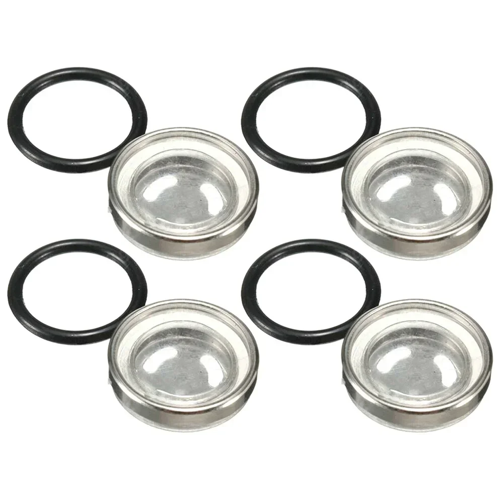 4pcs 18mm Motorcycle Brake Master Cylinder Reservoir Bike Brake Master Cylinder Reservoir Sight Glass Linkage Gasket