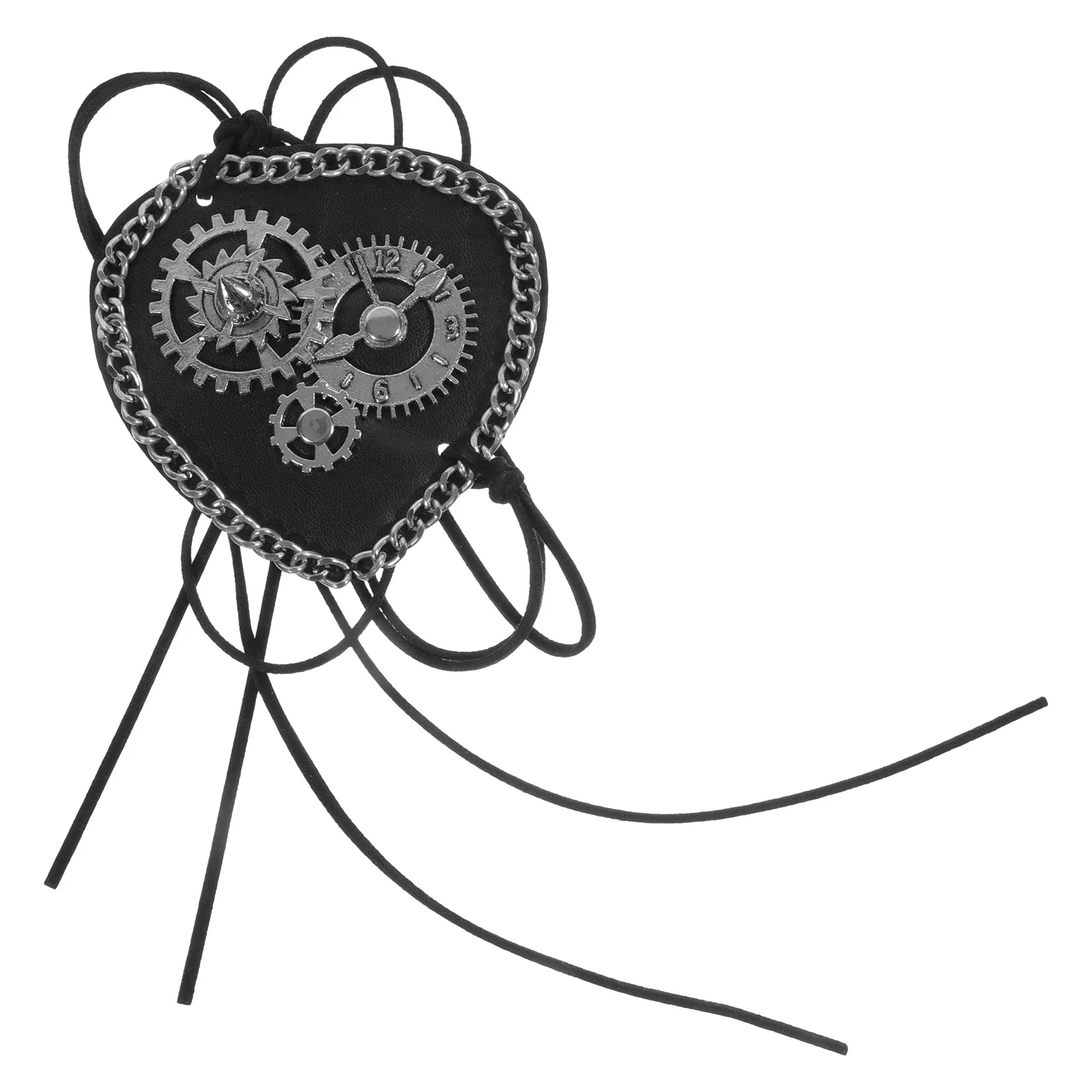 Single Eye Patch Retro Punk Style Lightweight Breathable Eye Cover For Halloween Party Cosplay Masquerade Adult Costume