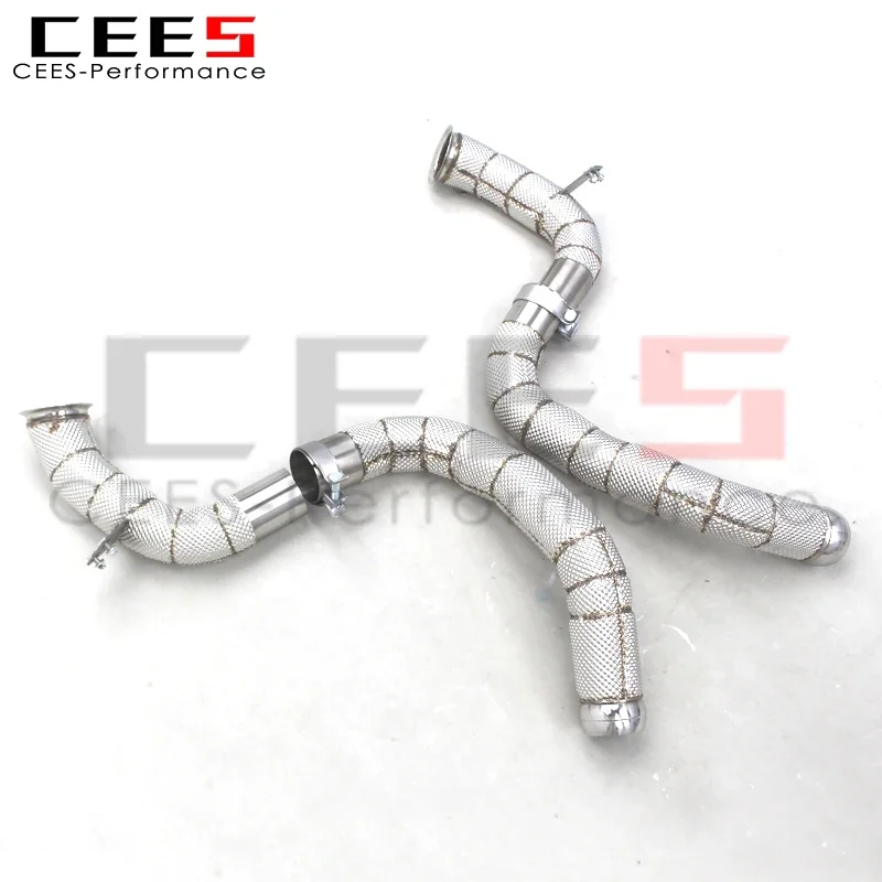 CEES Downpipe for Mercedes-Benz E63/E63S AMG W213 4.0TT 2016-2023 Stainless Steel Car Parts Sport Straight Through Exhaust Syste