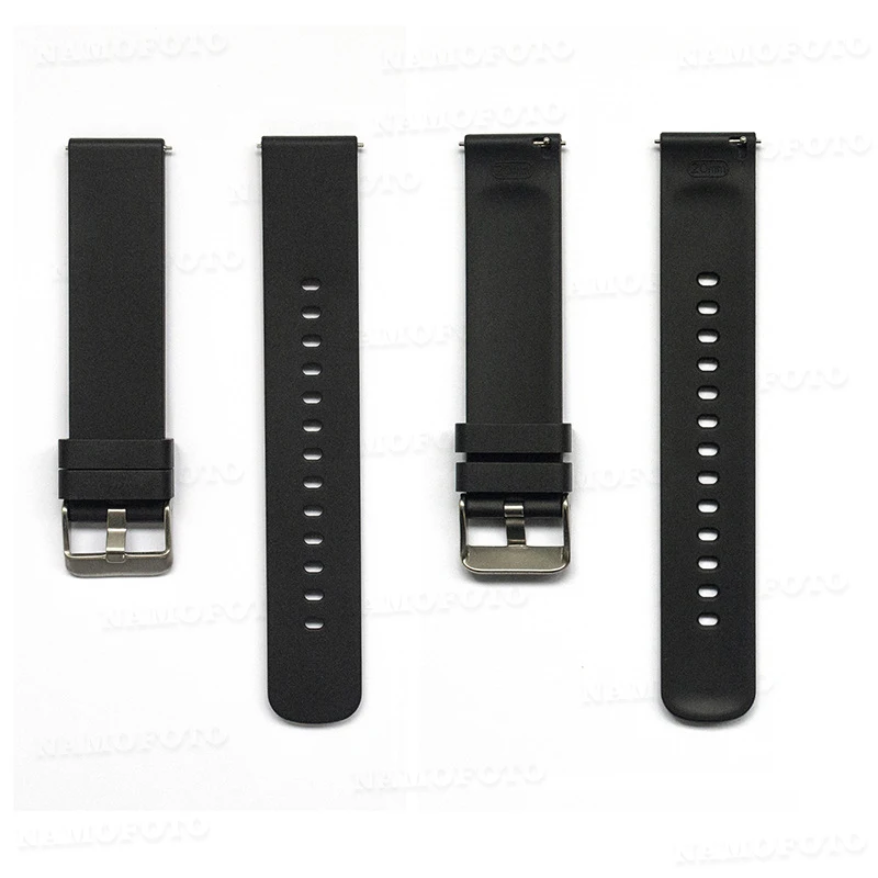 20mm Watch Band Universal Silicone Strap Watchband Quick Release for Huawei Samsung Xiaomi Amazfit Lige Bracelet Wristband