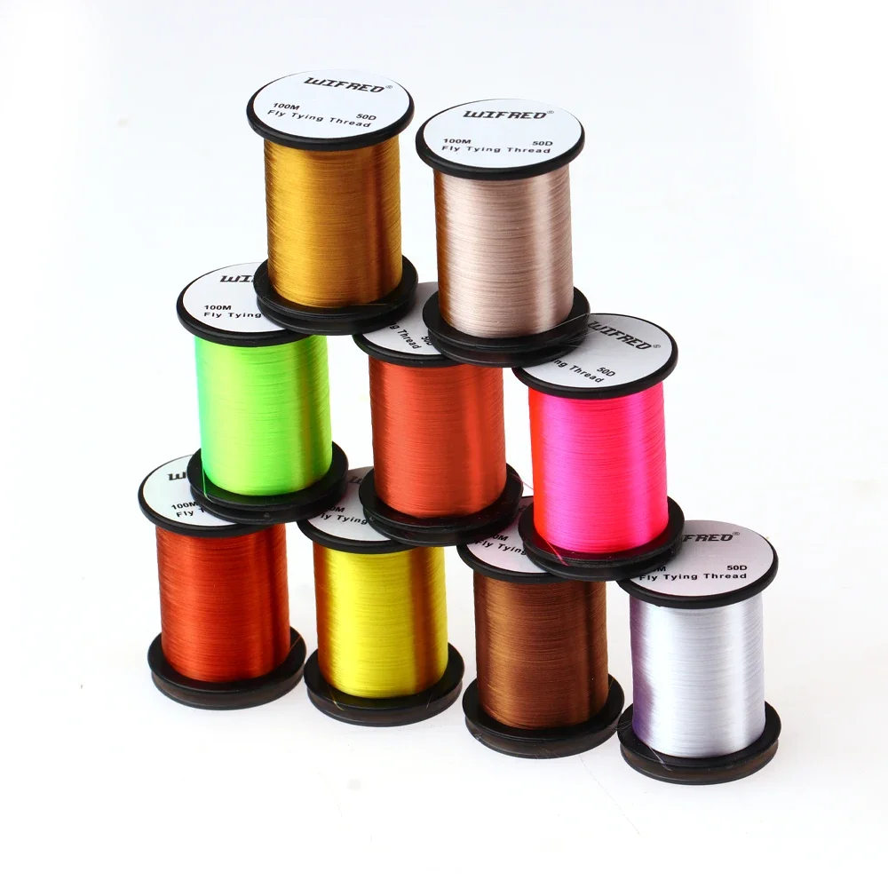Wifreo 2pcs 50D Fly Tying Threads High Light Nylon Floss Line Fly Tying Material For Midge Nymphs Dry/Wet Flies Trout Lures - view 6
