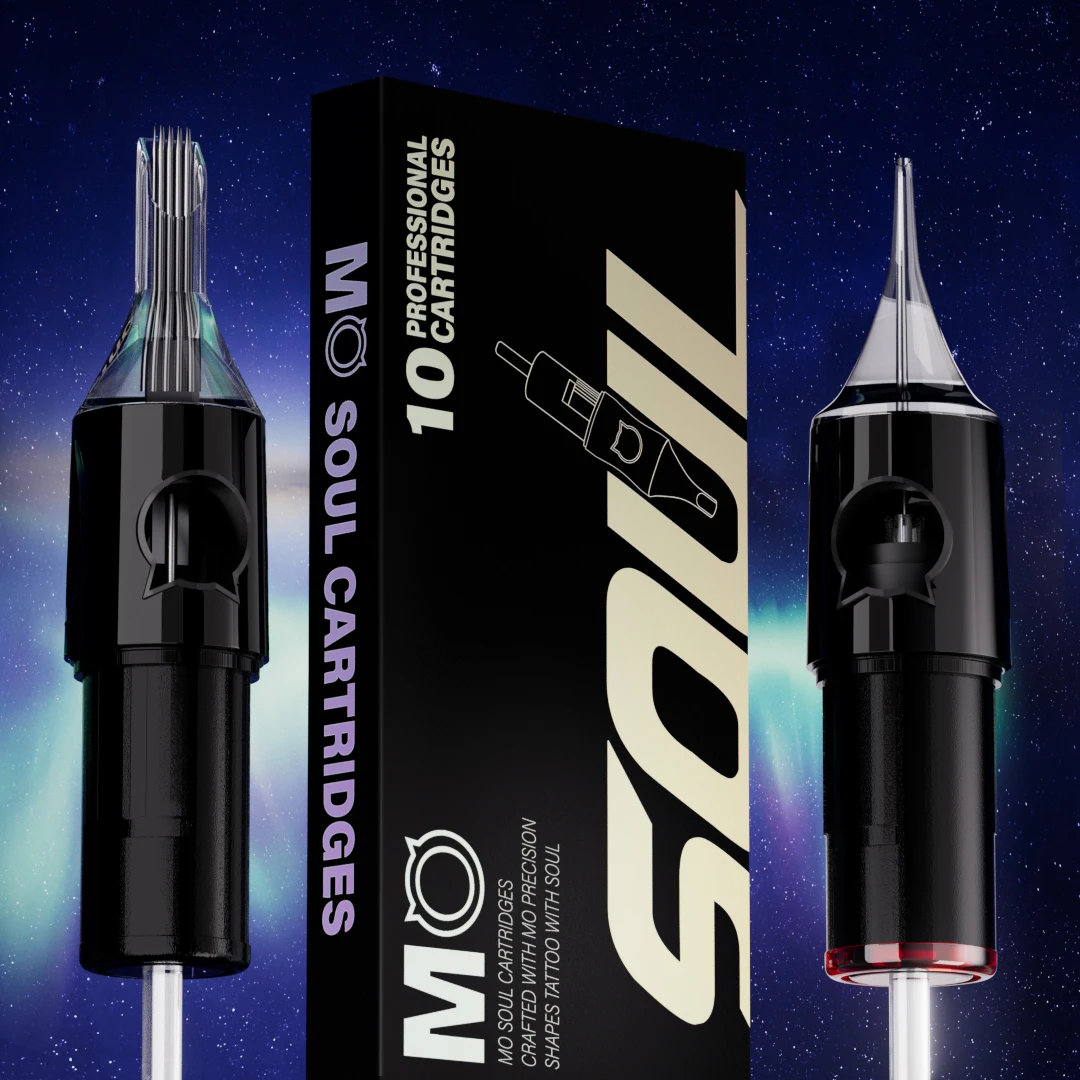 

MO SOUL 10pcsTattoo Cartridge Curved Magnum Tattoo Needle Disposable Permanent Makeup or Body Art Needle0.30/0.35Tattoo Supplies