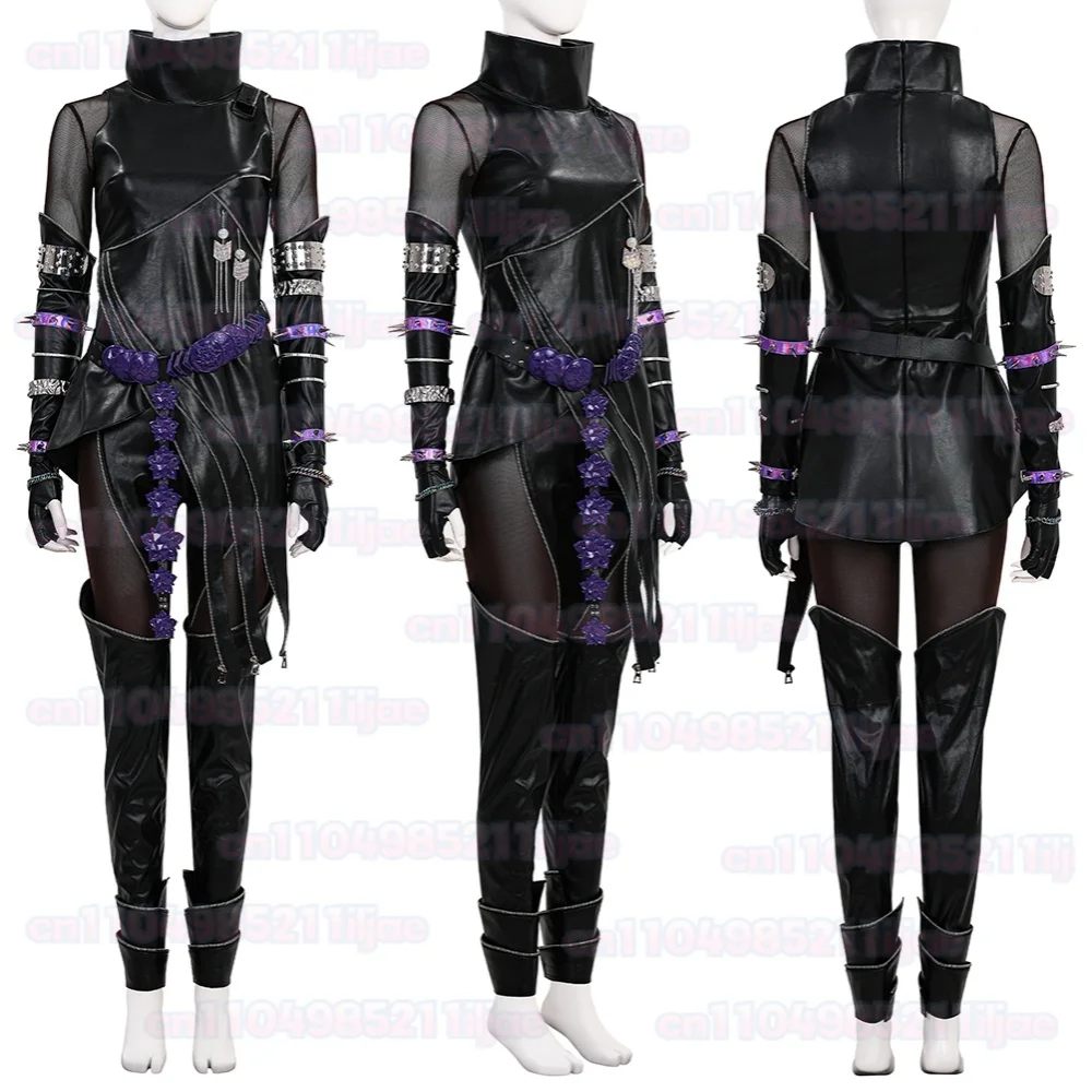 

Аниме KPop Охотники на демонов Мира Косплей Костюм Черный кожаный топ и брюки Комплект наряда на Хэллоуин Настраиваемый комплект для выступления на сцене