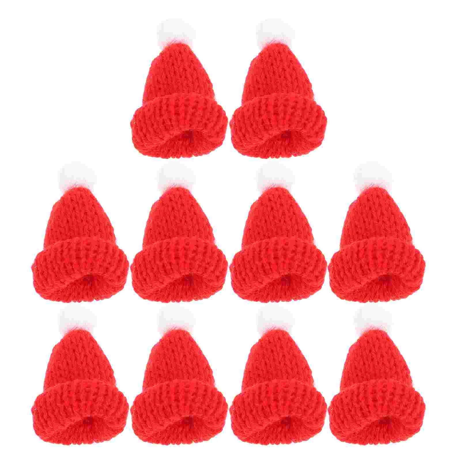 

10 PCS Christmas Hat Accessories Kit Party Hats Gifts for Adults Cap Santa Knitted