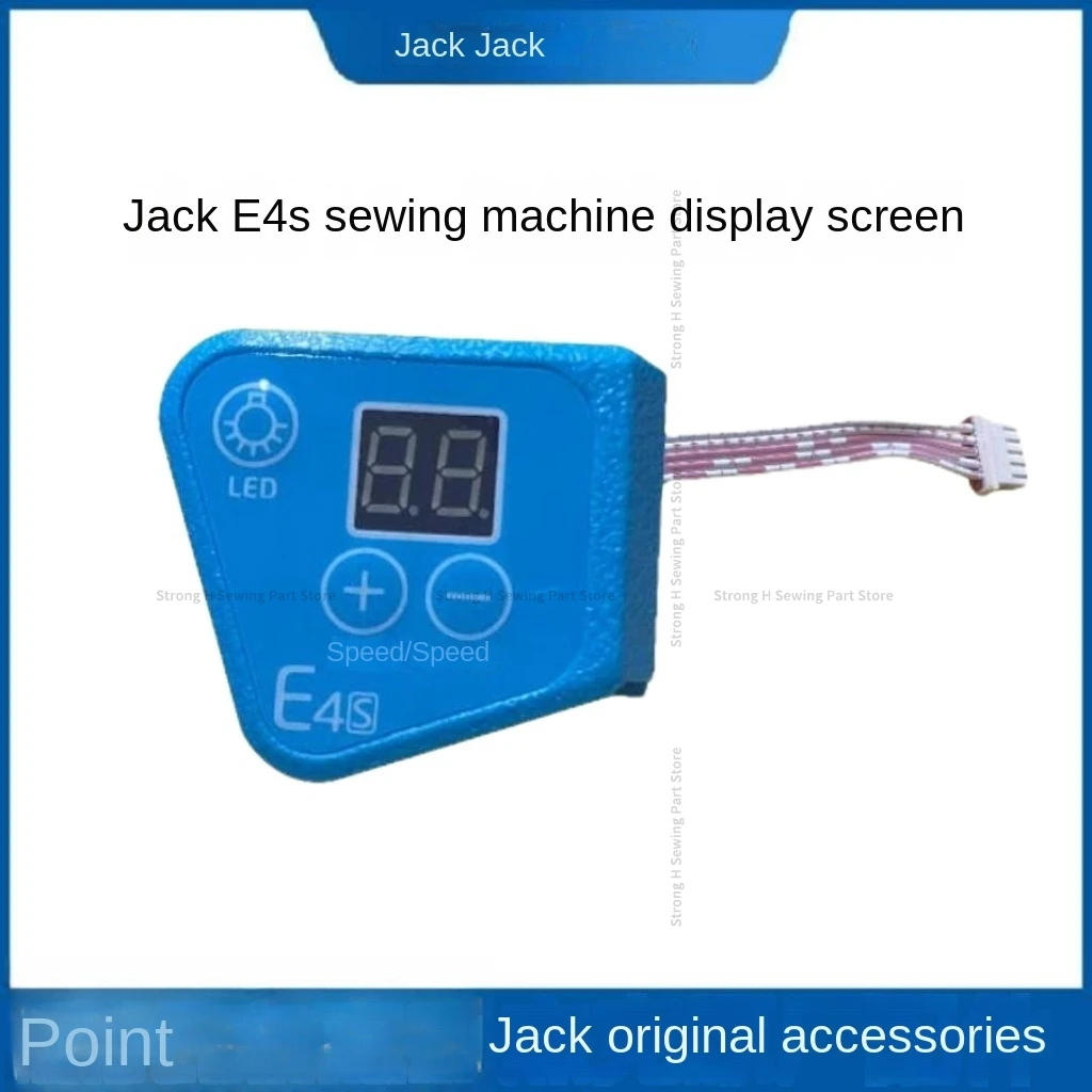 1PCS Original Operation Panel Board Display Screen with Strip Line Plug for Jack E4 E4s Computer Direct Drive Overlock Sewing