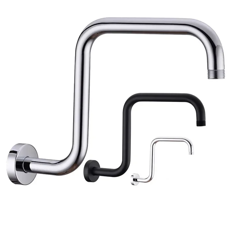 Wall Shower Head Pipe Arm Stainless Steel Shower Head Rainfall Tube Riser Extension Bracket for Bathroom Hardware Accessories