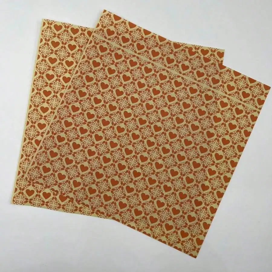 100pcs Printed Parchment Paper(18X18cm), Oil-Proof And Non-Stick, Ideal For Cooking And Baking Air Fryer Kitchen