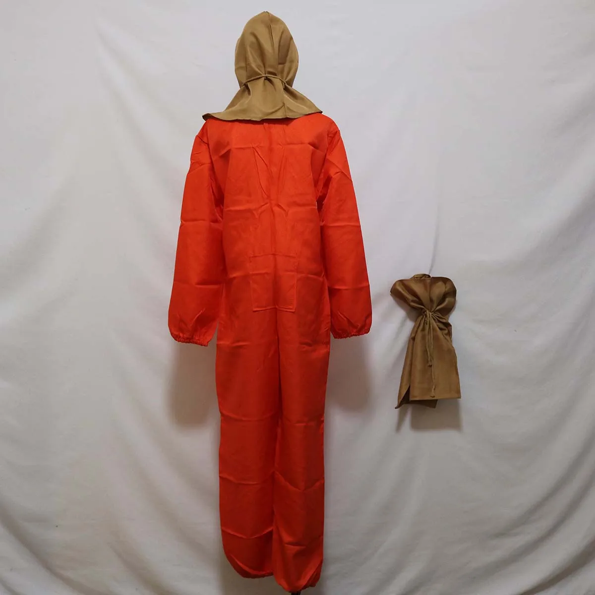 Kids Adult Halloween Carnival Costumes Spooky Orange Jumpsuit Trick 'R Treat Sam Costume