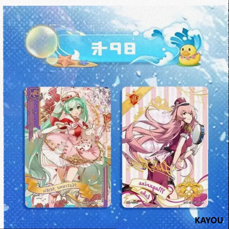 Hot KAYOU Official Genuine Hatsune Miku Cherry Blossom Series Exquisite Card Anime Character Periphery Collection Toy Card Gift