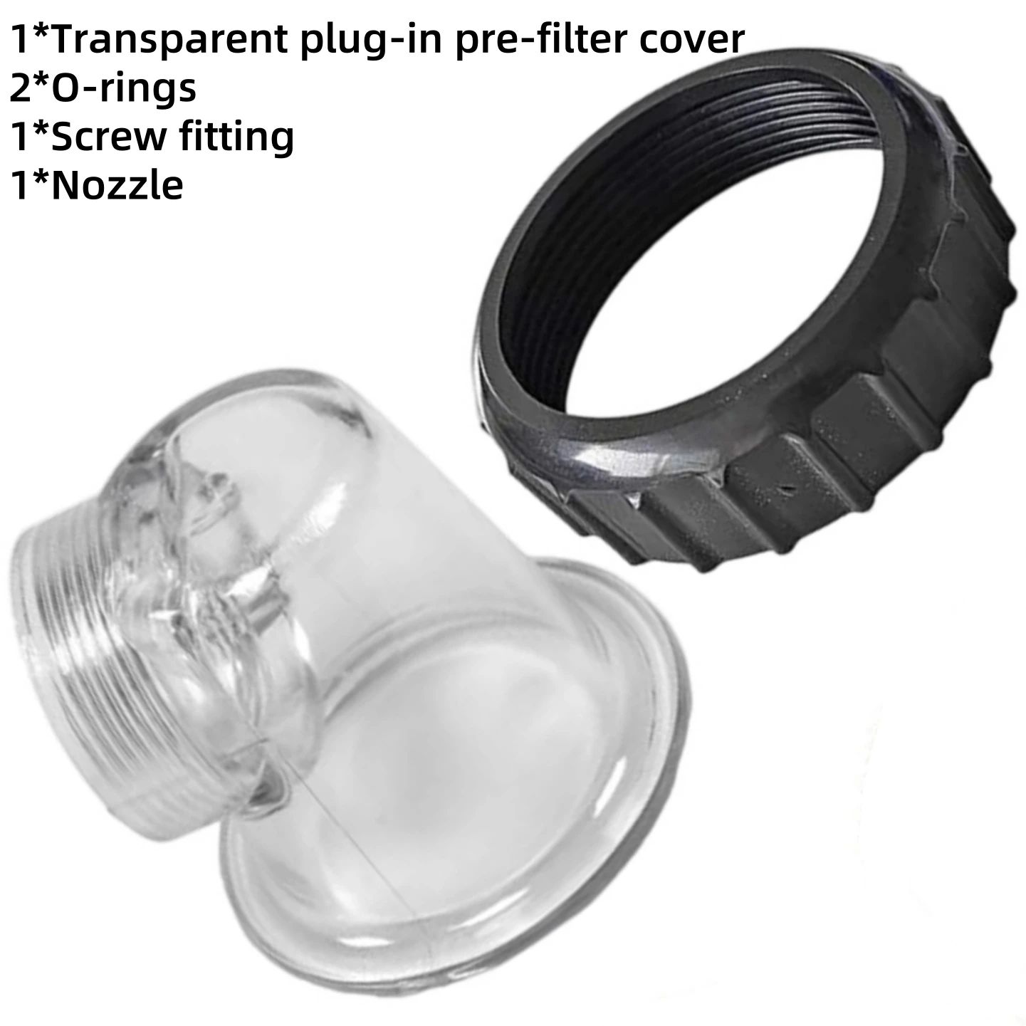 

Transparent PreFilter Lid Assembly For SPS25 For SPS50 For SPS75 For SPS100 Pump Home Yard Garden Replacement Power Tool Part