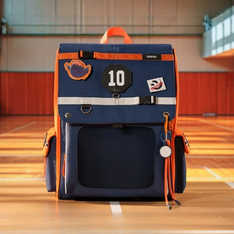 New Haikyuu!!itabag Cartoon Hinata Shouyou Backpack Anime Merchandise Large Capacity Portable Storage Holiday Gift Commuting