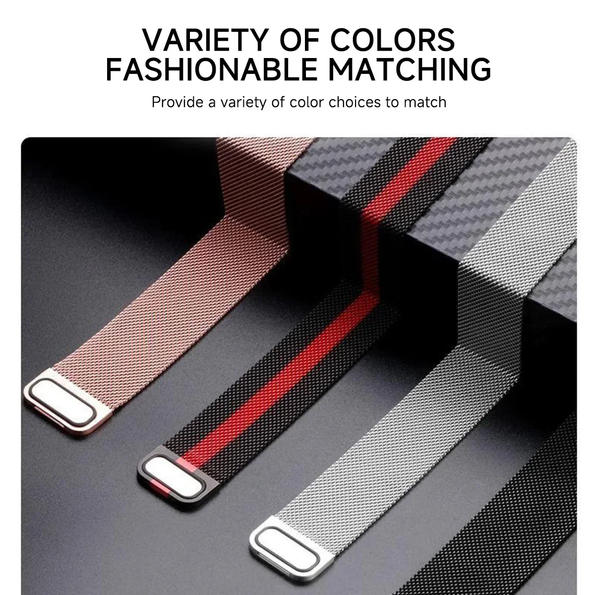 حزام معدني لـ Fitbit Versa 4 3 2 Lite Sense Band المعصم Milanese Sense 2 استبدال سوار حلقة مغناطيسي مناسب حزام الساعات #2