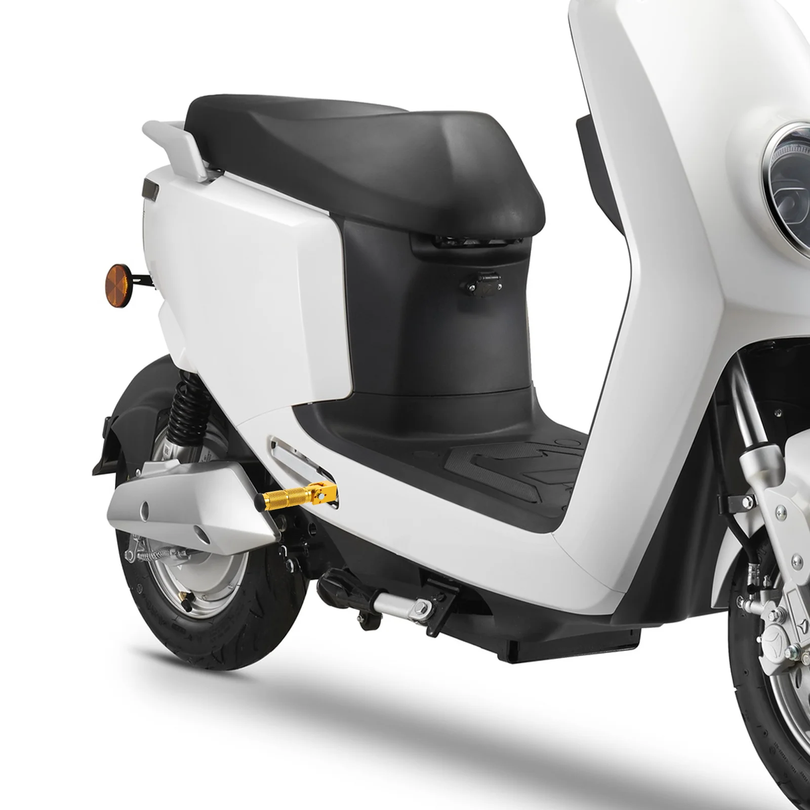 

1Pair Folding Anti-Slip Electric Bike Footrest Pedals Universal Motorcycle Rear Foot Pegs for Passenger Long-Lasting Metal