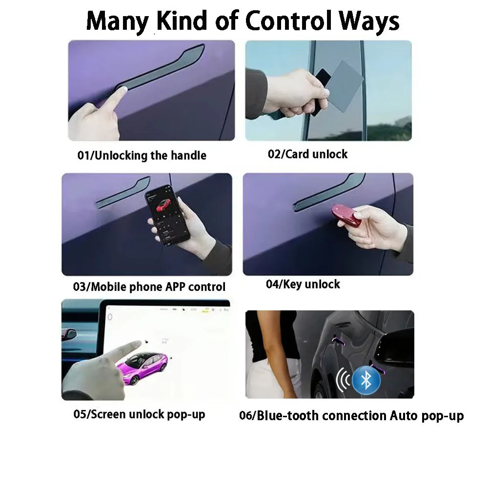 Poignée de porte automatique sans fil de 8e génération, pour Tesla modèle Y 3 Y Juniper 3 Highland, présentation automatique, Mode de bienvenue, nouvelle collection 2025