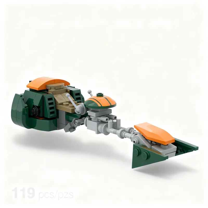 119-teiliges MOC Star Battle Ezra Bridger AvA Modellbausatz Architektur-Idee Kreative Bausteine Weihnachtsgeschenk Spielzeug Bildung für Kinder