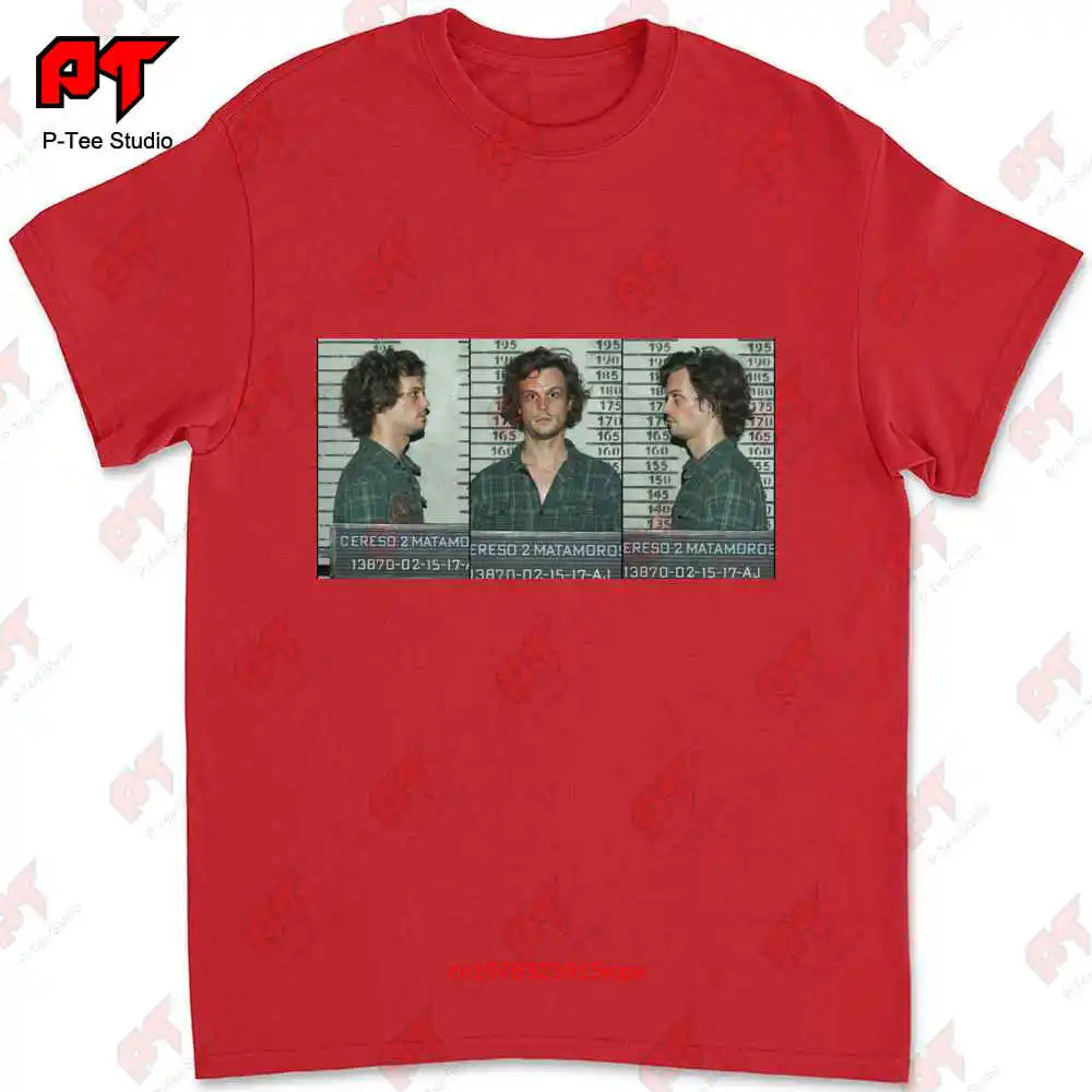 Spencer Reid Mugshot Matthew Gray Gubler Tv Shows T-shirt UB7B