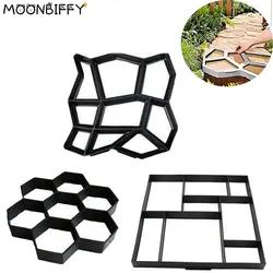 Plastic Garden Path Manual Paving Mold Cement Brick Stone Pathway Concrete DIY Reusable Plastic Mold Garden Building Paving Mold