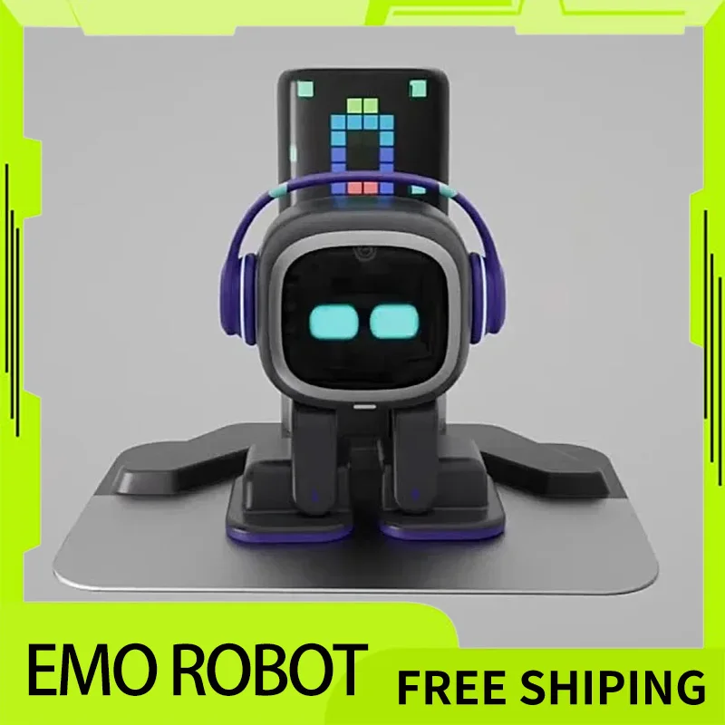 Emo Robot Toy Ai Emotional Children Electronic Pet Emopet Intelligent Voice Interaction Accompany For Desktop Ai Face Recognitio