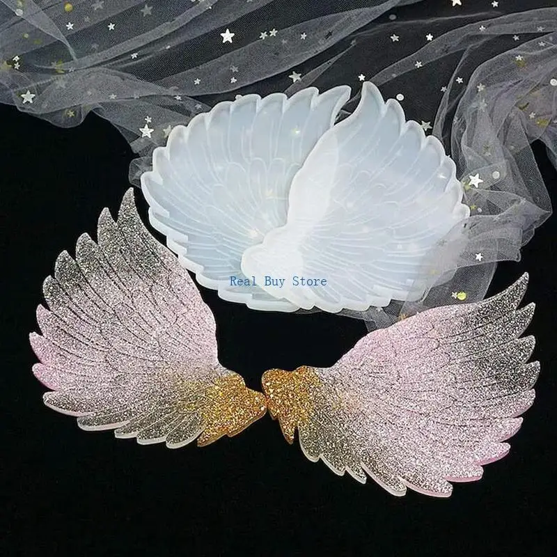 

U13D Epoxy Resin Molds Angel Wing Molds Silicone Molds Casting Molds Jewelry Molds for DIY Craft Pendant Mold