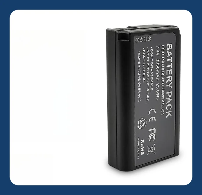 3050 mAh BLJ31 Akku für Panasonic LUMIX S1 Hohe Kapazität DMW-BLJ31GK Ersatz-Li-Ionen-Stromversorgung mit Schnellladung