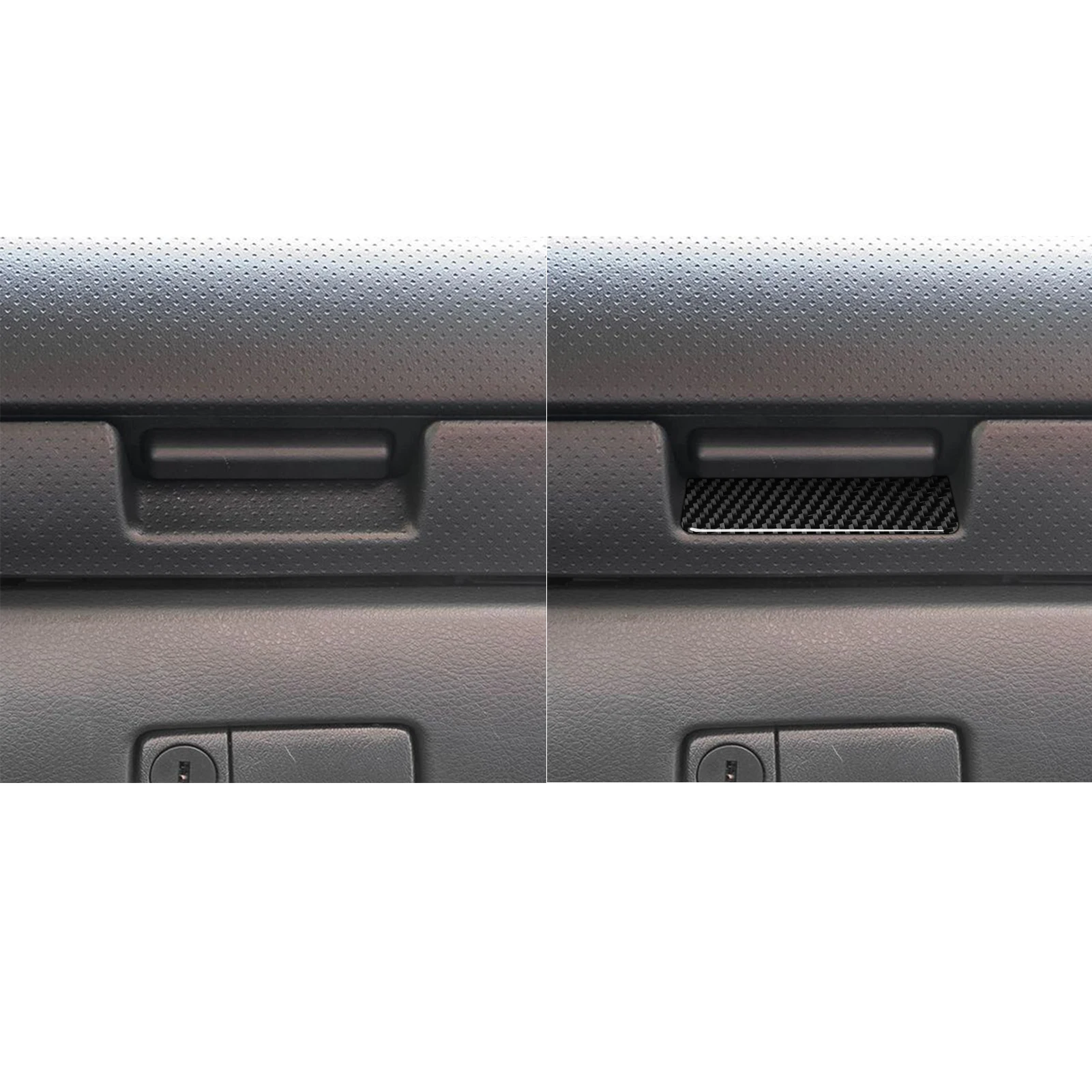 Real Soft Carbon Fiber For Infiniti G35 2002-2004 Car Co-pilot Storage Box Panel Trim Interior Accessories Decoration Stickers