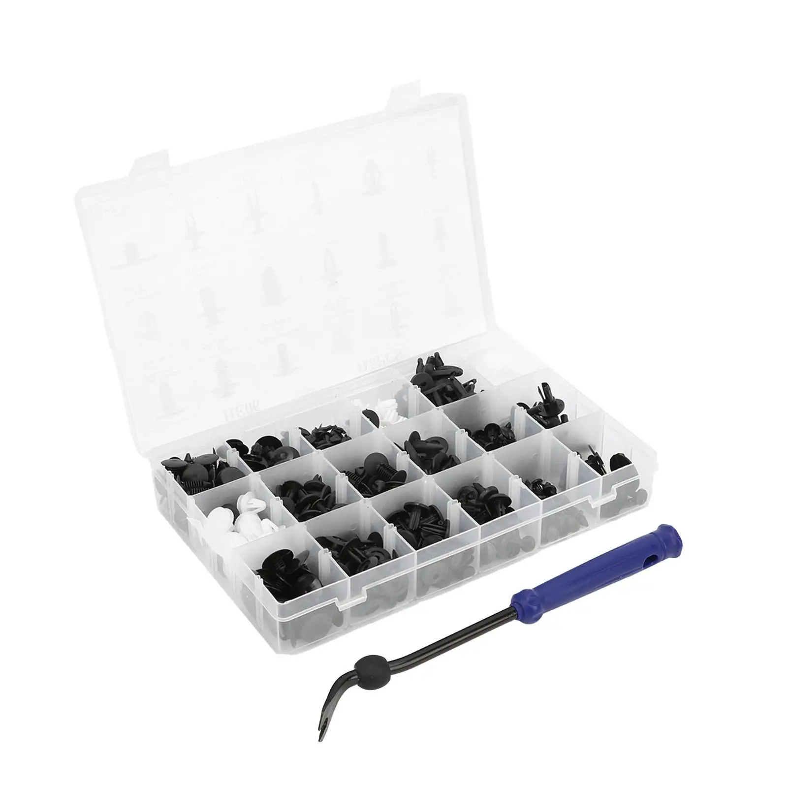 for car Body Door Rivets Fastener Kit Assortment - 18 Sizes for Exact Replacement & Long Durability - Includes Screwdriver