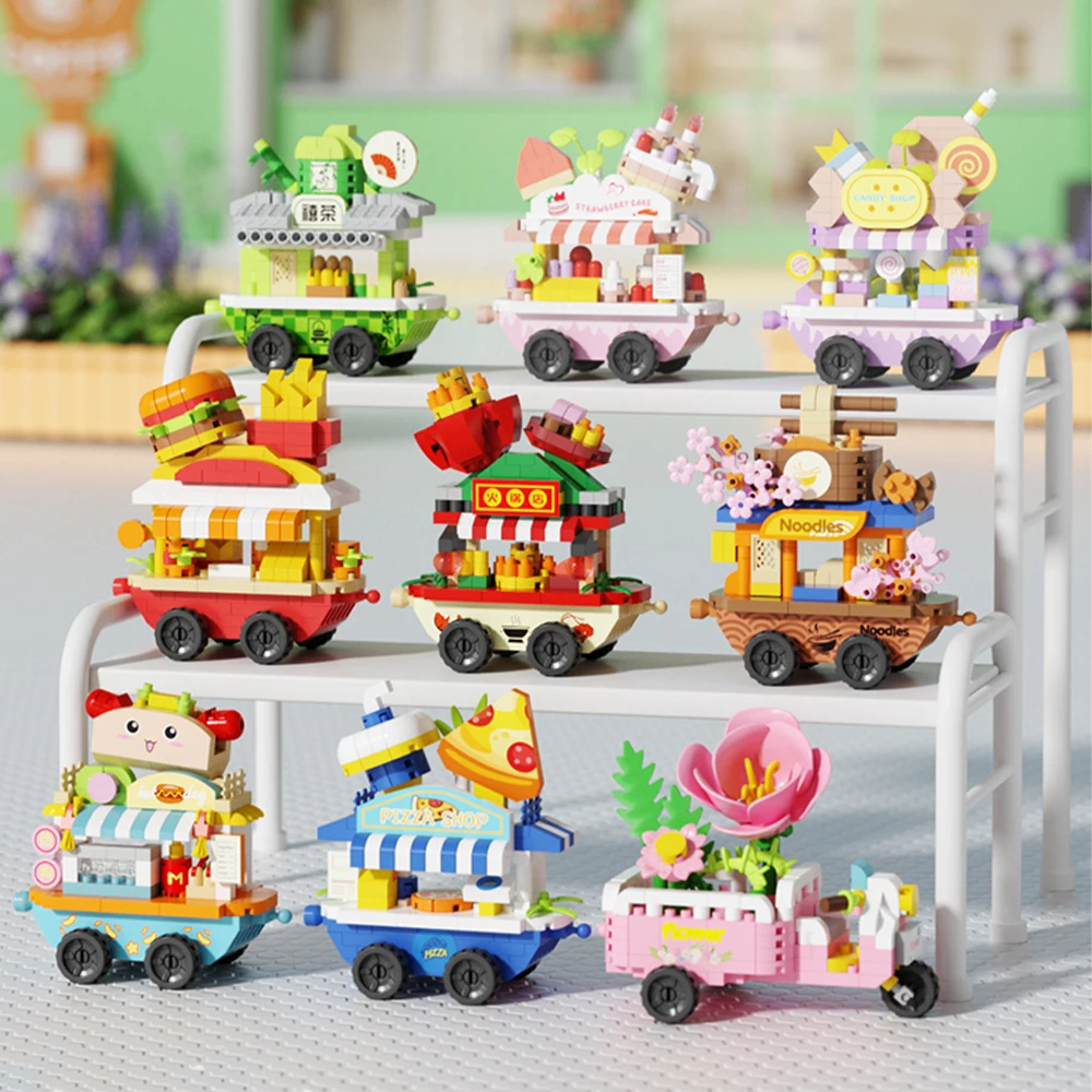 Food City Snacks - Bloques de Construcción de Carritos de