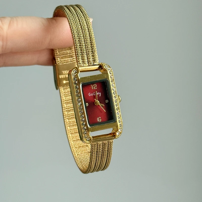 Fashion Casual Women Watch Square Simple Vintage MIDI Minimalist Luxury Wristwatch Ladies Reloj Dropshipping New Years Gifts