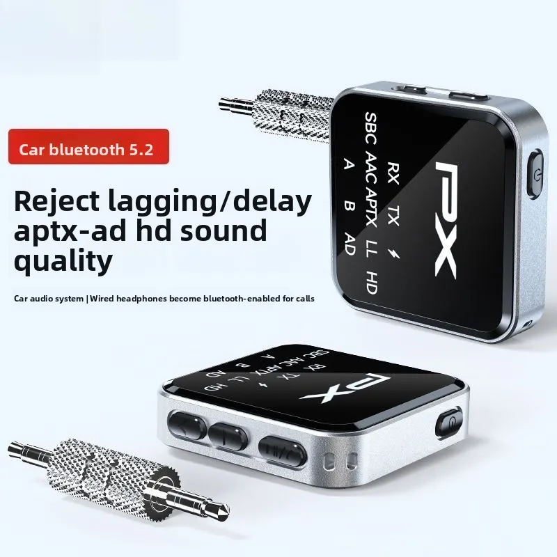 

Передатчик и приемник Bluetooth Два в одном Качество звука без потерь может использоваться для автомобильной адаптации аудио AUX и телевизора