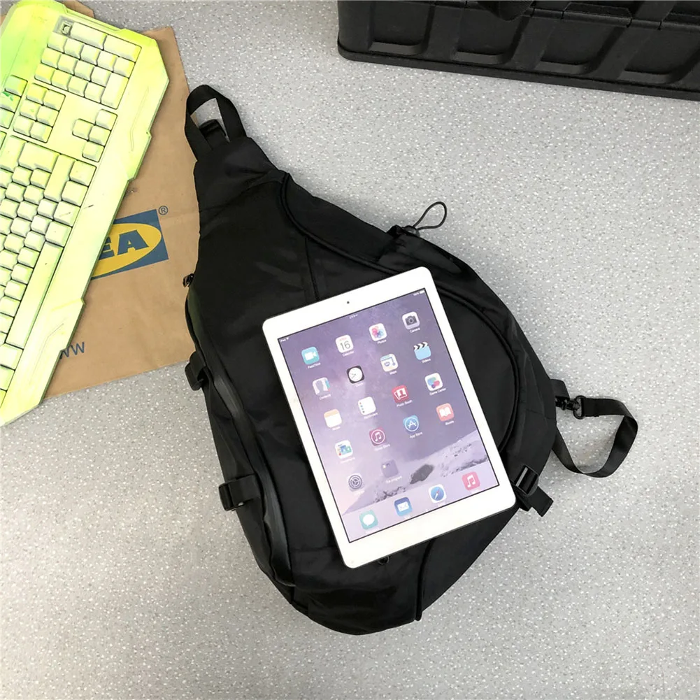 

Women Messenger Bags Large Capacity Traveling Chest Bag Nylon Fashion Simple Portable Adjustable Strap for Weekend Vacation