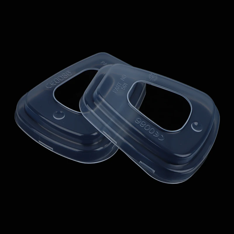 10 buah casing Retainer Anti debu suku cadang Respirator keselamatan 501 penutup plastik adaptor Filter untuk 501 6800 6001 5N11 5P71 7502 6200