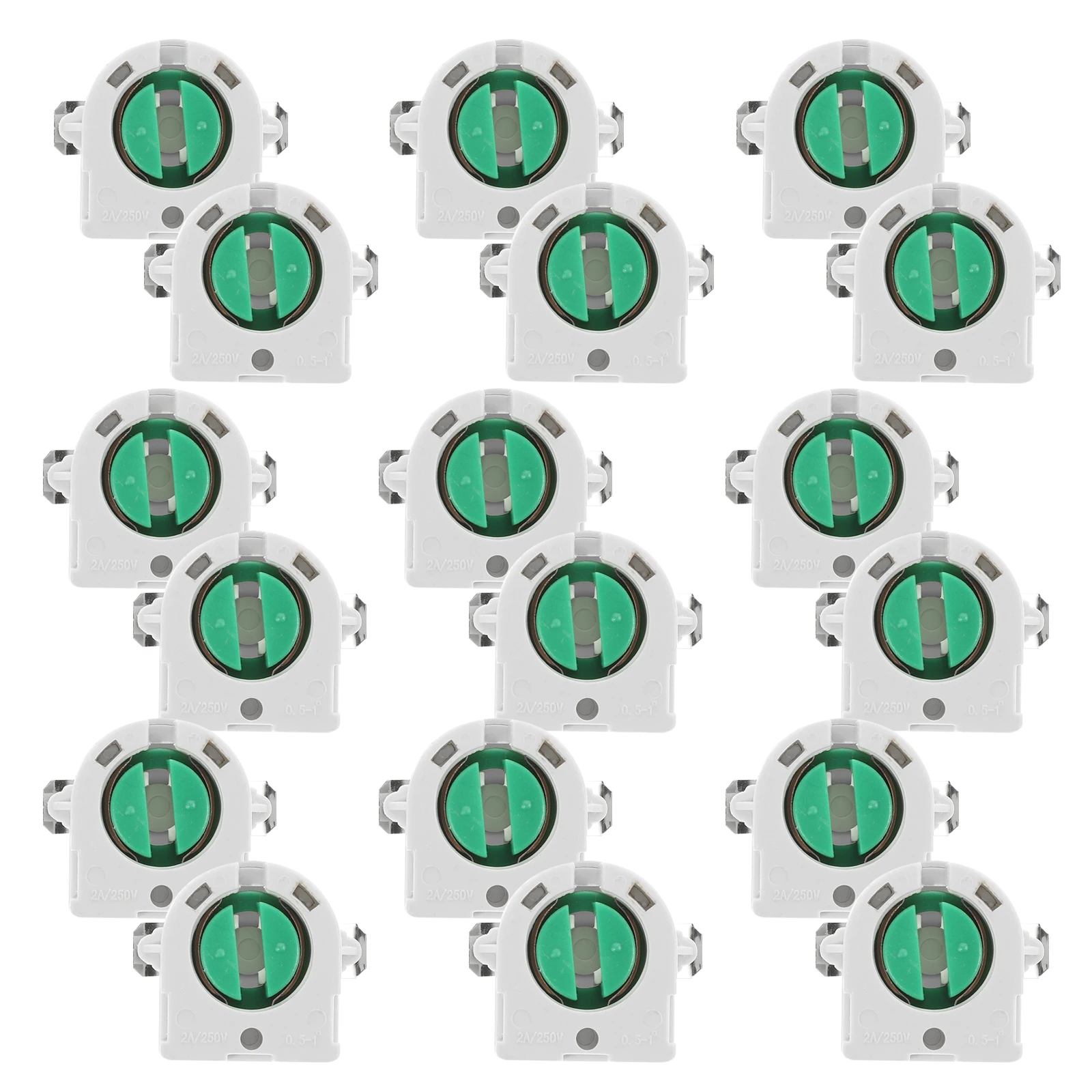 12pcs Fluorescent Lamp Socket Base Tube Holder For Led Display Bracket Replacement Ceiling Fixture Clips