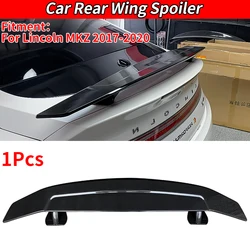 Car Accessories For Lincoln MKZ 2017-2020 3D Carbon Fiber Rear Hatchback Auto Trunk Wing Tuning Car Spoiler for Sedan Rear