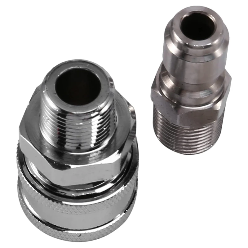 Y17A High Pressure Washer Ball Valve Kit, 3/8 Inch Quick Connect For Power Washer Hose, 4500 Psi