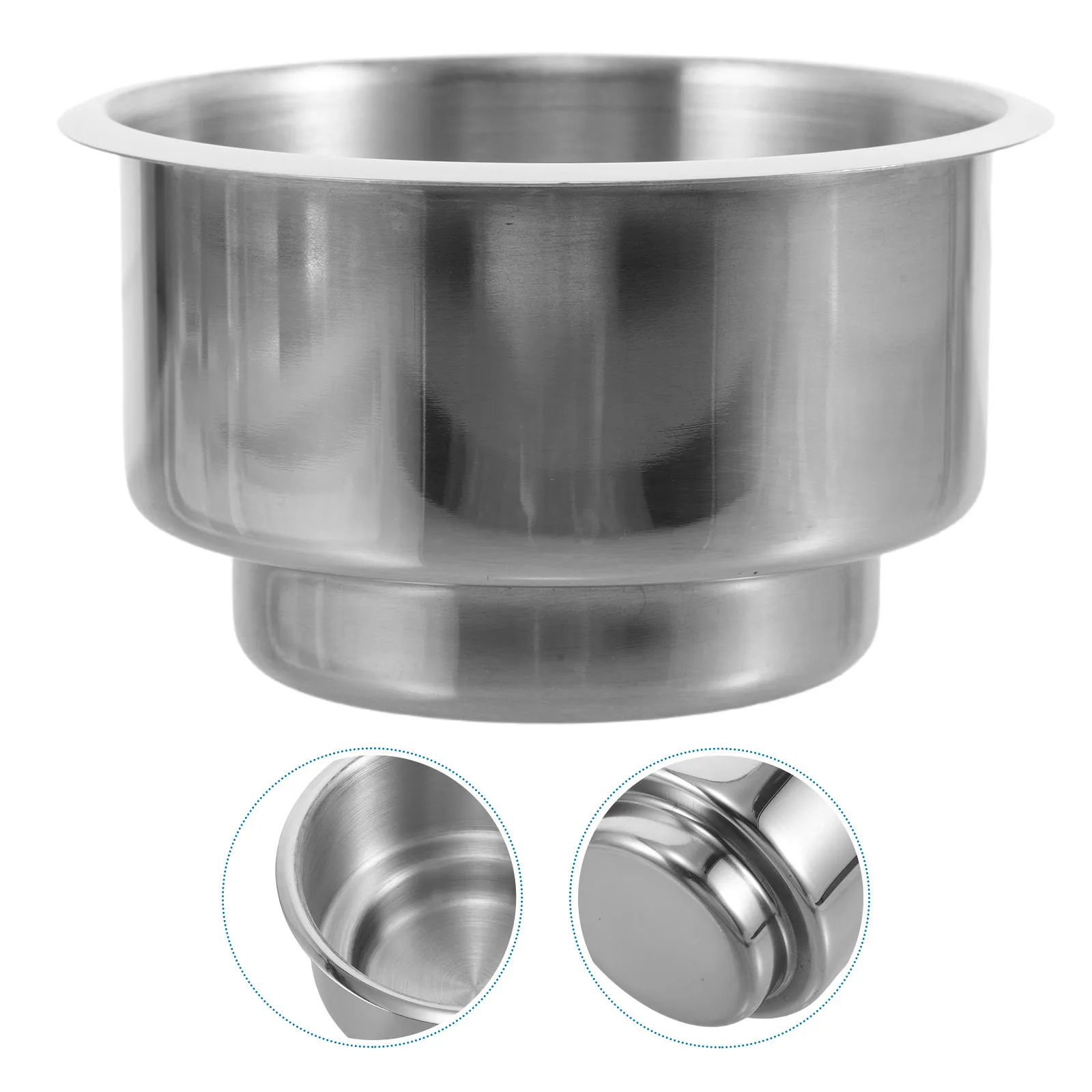 Rv Cup Holder Insert Alloy Recessed Compatible Various Mug Universal Size Car Boat Sofa Cup Holders Inserts Drink Bottle Holder