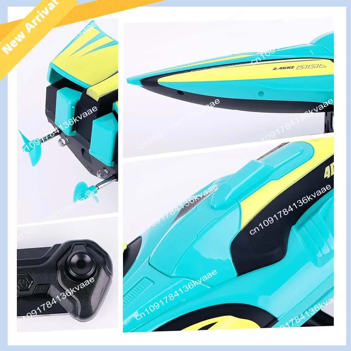 M01K S1 2.4G High-Speed Remote Control Speedboat 30Km/H Waterproof Electric Remote Control Double Propoler