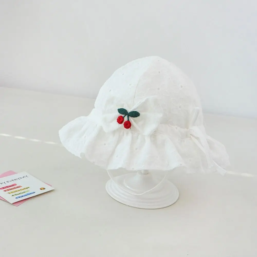 

Casual Lace Ruffle Newborn Sun Hat Sweet Sunscreen Infant Bucket Hat Ruffle Cute Baby Fisherman Hat Outdoor