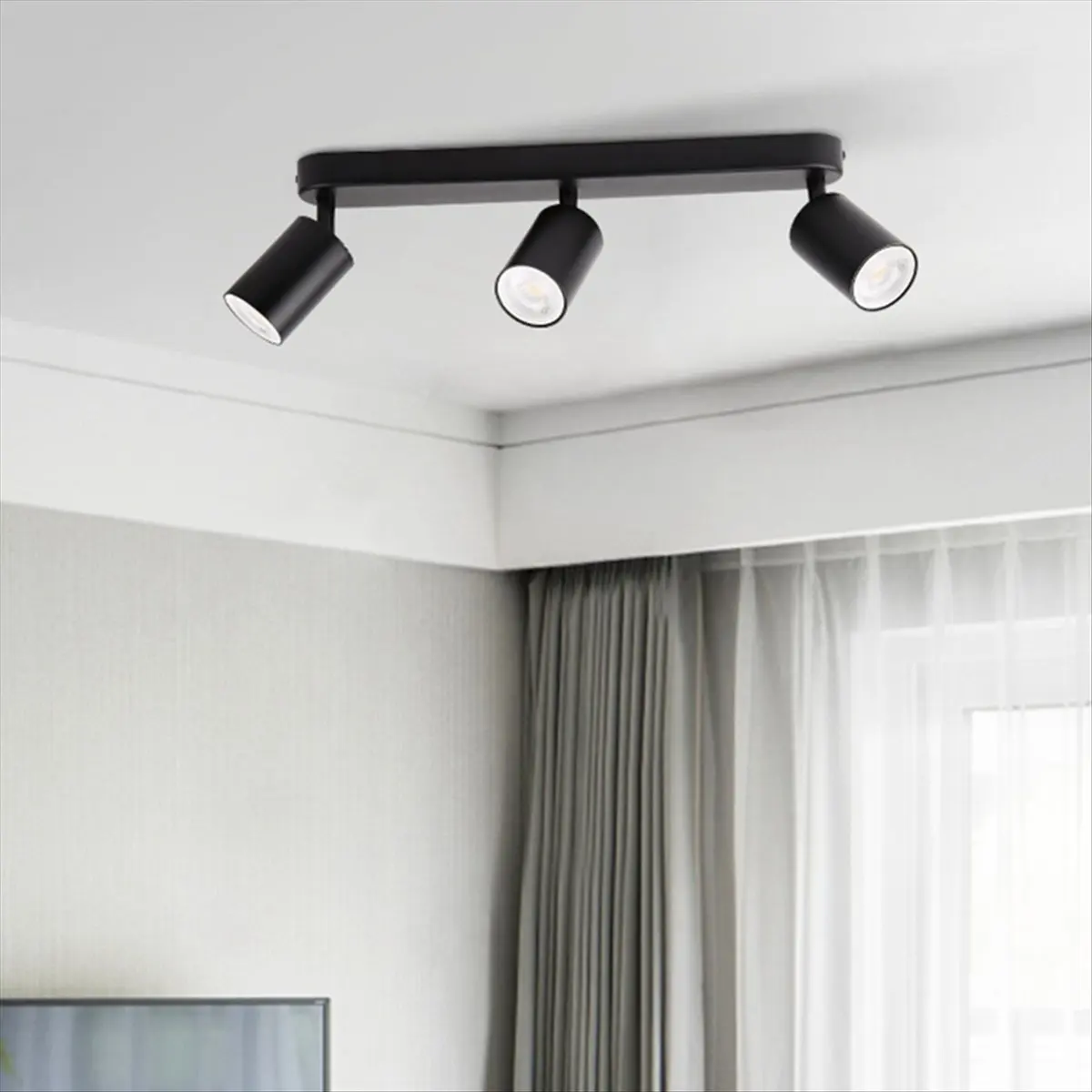 AA19 LED Anti-Glare Spotlight Chandelier Ceiling Lamp Bedroom Corridor Track Spot Light for Home and Decor Double Heads