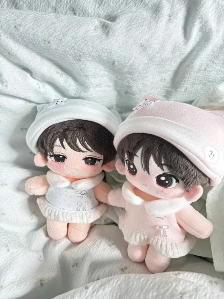 10cm Cotton Doll Clothes Milk Candy Cat Series Summer Ruffle Suspender Skirt Set Suitable For Various Doll Body Types view 5