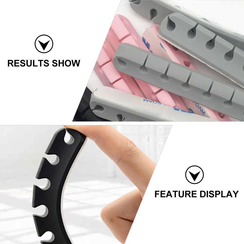 

3 Pcs Stronger Wire Clip Cable Clips Organizers Electronic Management Adhesive Holder Environmentally Friendly Silicone Travel
