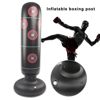 160cm Inflatable Punching Bag Boxing Post Sandbag Kids Training Exercising Tool