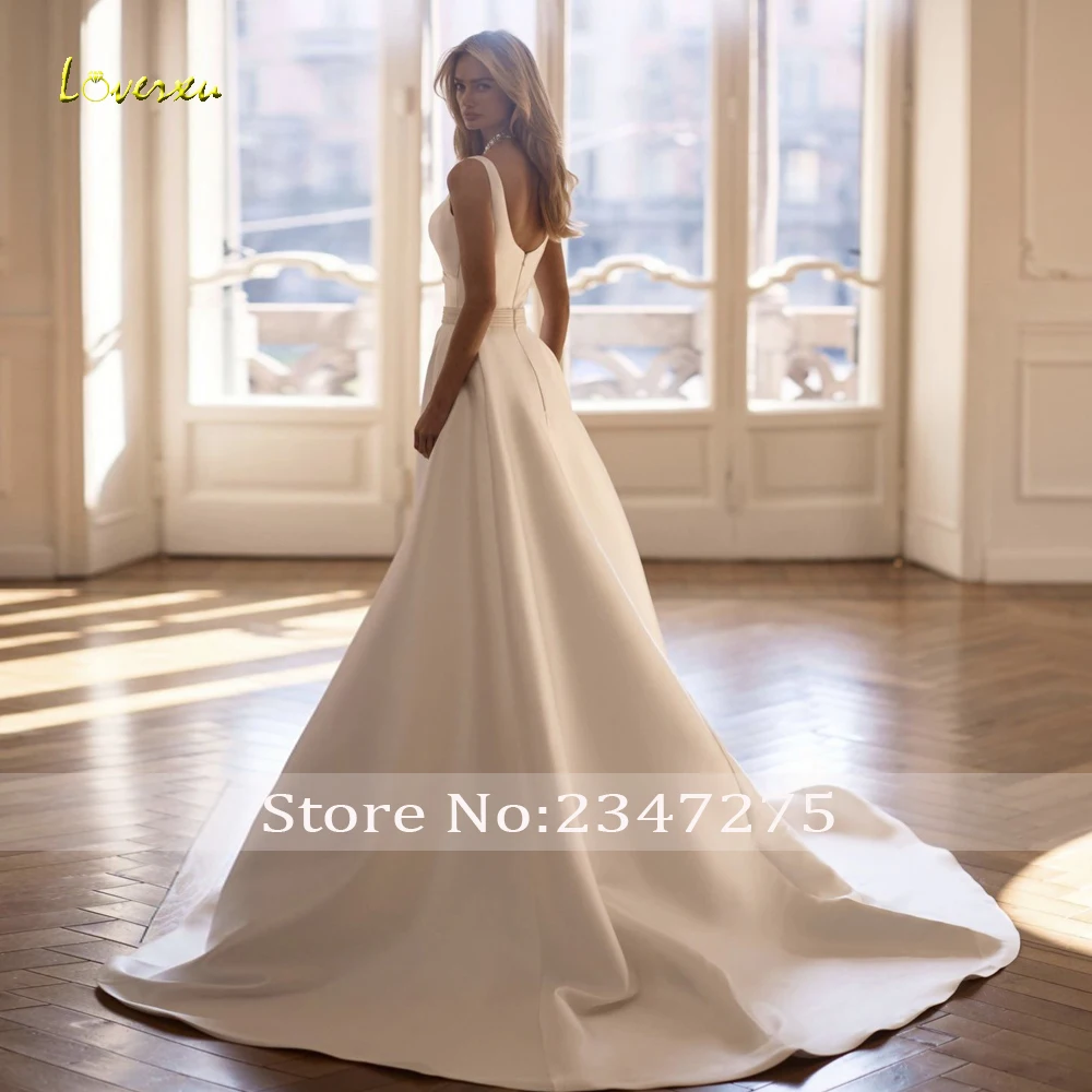Loverxu Mermaid Sexy Wedding Dresses Scalloped Sleeveless Vestido De Novia Matte Satin 2 In 1 Vintage Custom Made Bridal Gown