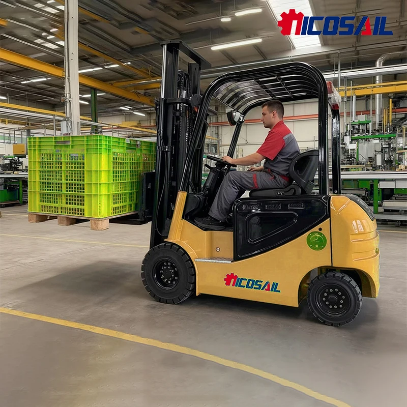 1.5 Ton Heavy Duty Electric Forklift 3m Lift 2200kg Weight for Industrial Use
