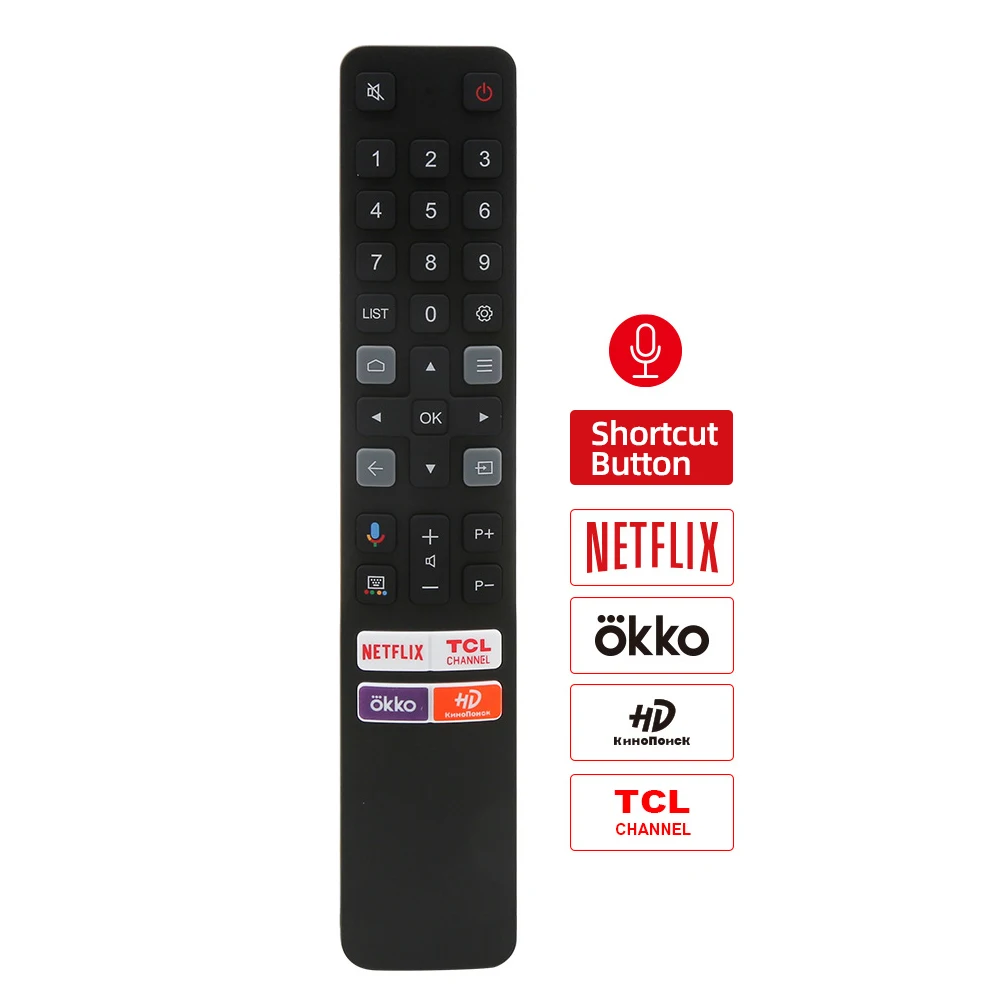 Universal TCL RC901V FMR1 FMR8 Smart Voice TV Remote Control RC901V FAR1 Bluetooth RF Netflix Network Button For Android 4K LED