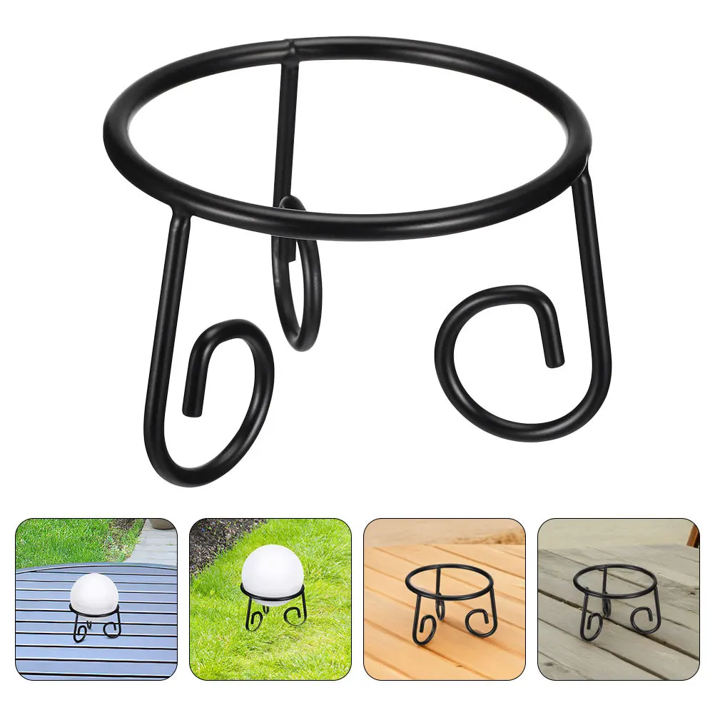 

2Pcs Metal Crystal Sphere Holder Gazing Ball Base Outdoor Garden Stand Iron Globe Display Rack Stable Decorative Ball Support