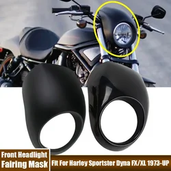 Motorcycle Front Headlight Cover Fairing Light Decorative Cover For Harley Sportster Dyna FX/XL 1973-UP Motorcycle Accessories