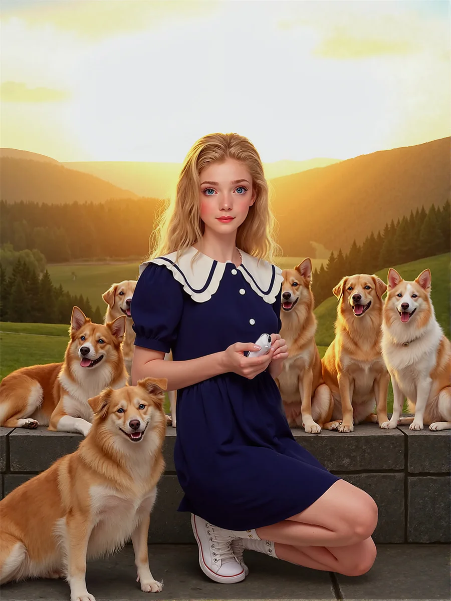 Women'S Dress Summer Clothes Sky Blue Sweet Side-Slit High-Slit Splited Splitting Cut-Out Cutout Hollow-Out Holes See-Through