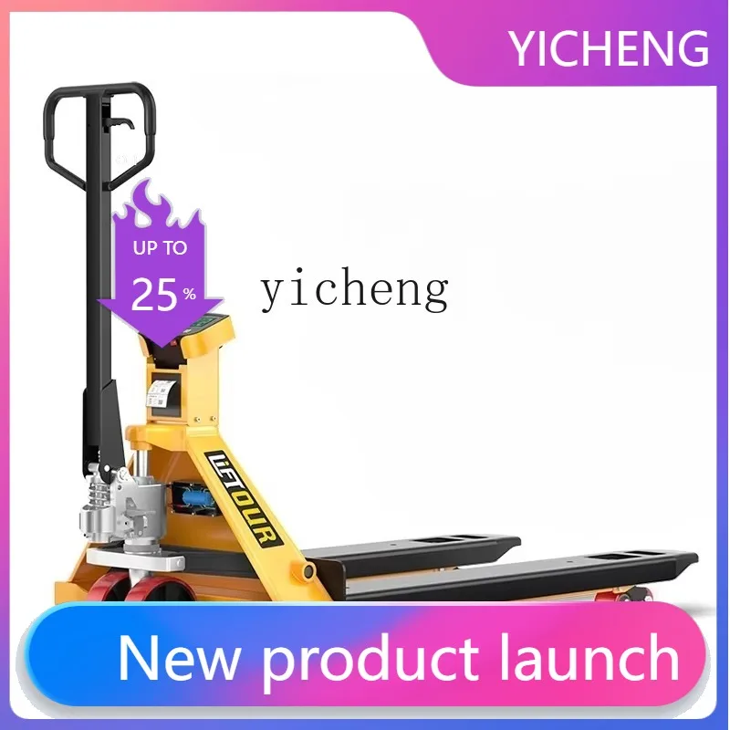 

LYY Hydraulic Electronic Scale Forklift Fully Electric with Weighing Function Pallet Jack Lifting and Unloading Small Forklift
