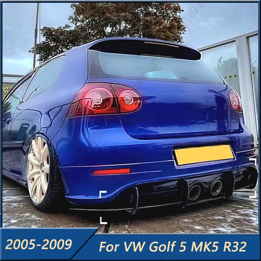 

For VW Volkswagen Golf 5 MK5 R32 2005-2009 Rear Bumper Lip Diffuser Splitter Car Exterior Decoration Protector Accessories